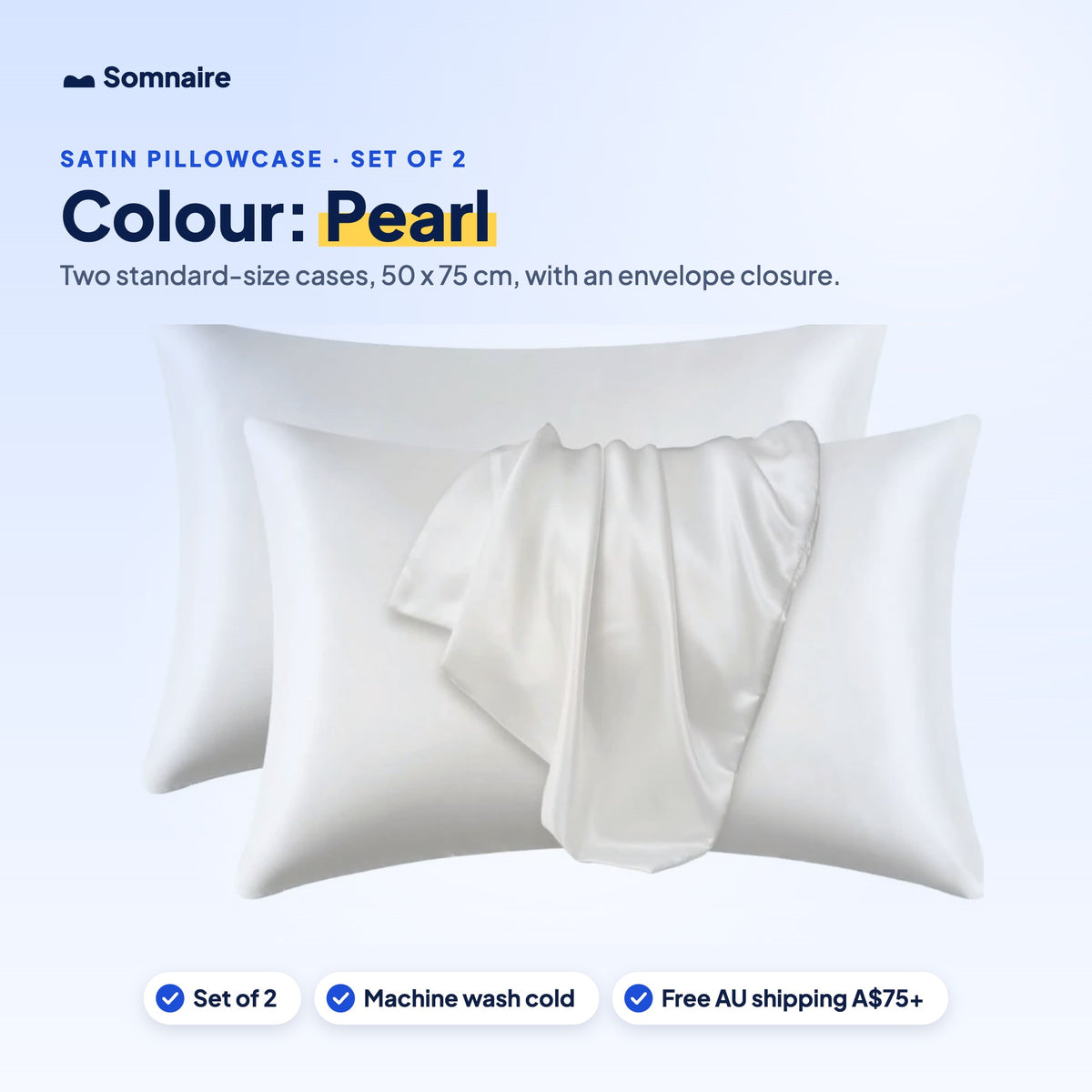 Satin Pillowcase – Set of 2